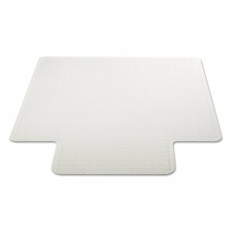 Deflecto Chair Mat 46"x60", Traditional Lip Shape, Clear, for Carpet, Thickness: 3/8" CM13433F